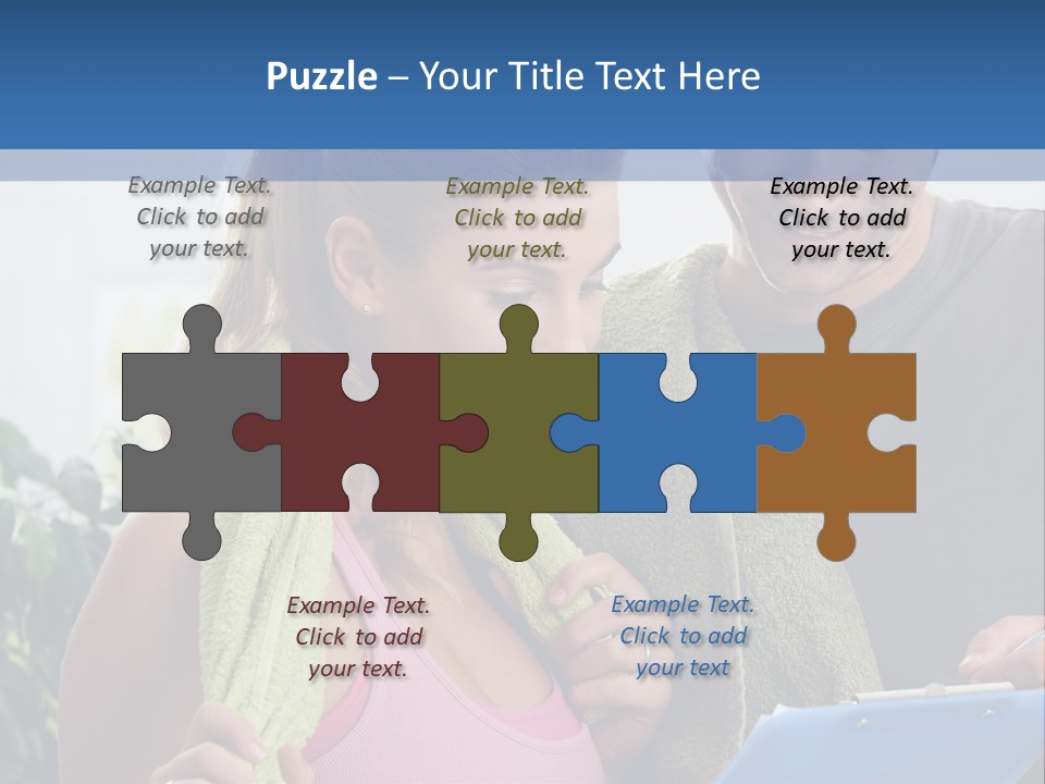 Male Fit White PowerPoint Template