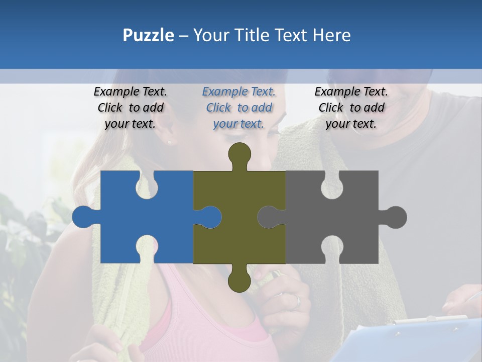 Male Fit White PowerPoint Template