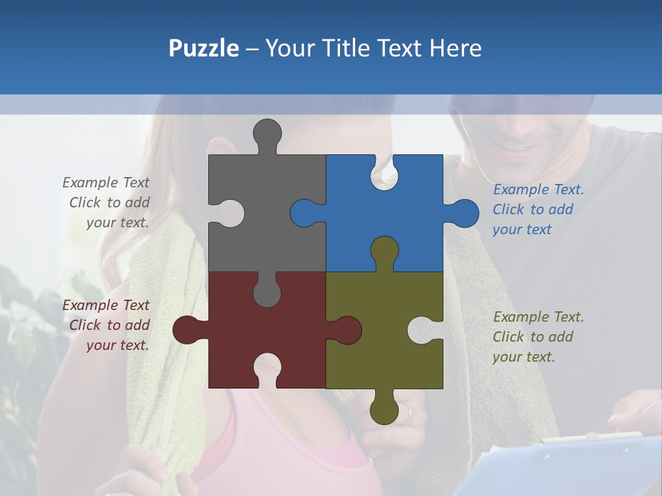 Male Fit White PowerPoint Template