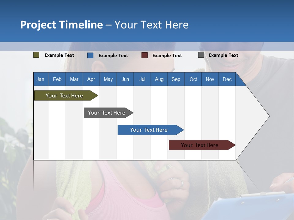 Male Fit White PowerPoint Template