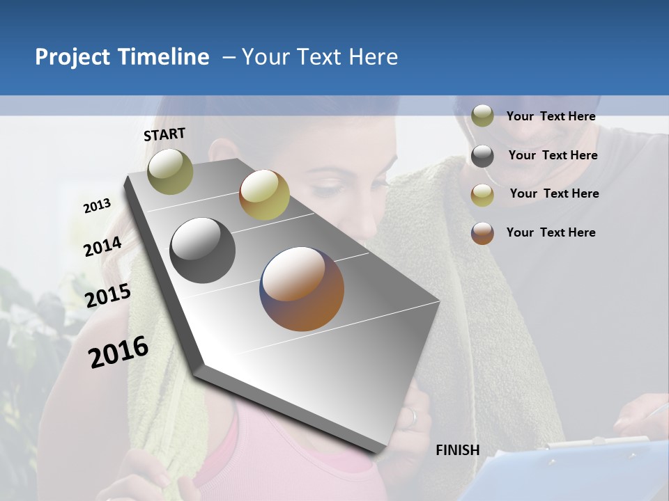Male Fit White PowerPoint Template