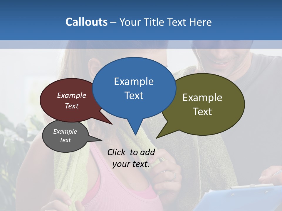 Male Fit White PowerPoint Template