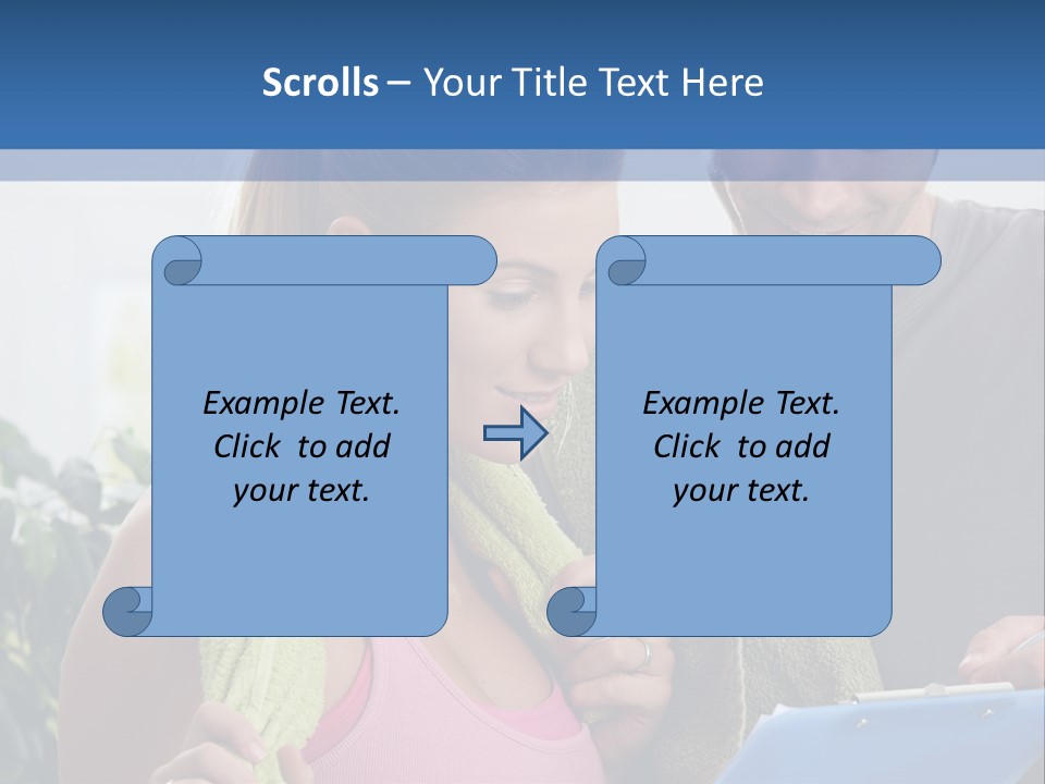 Male Fit White PowerPoint Template