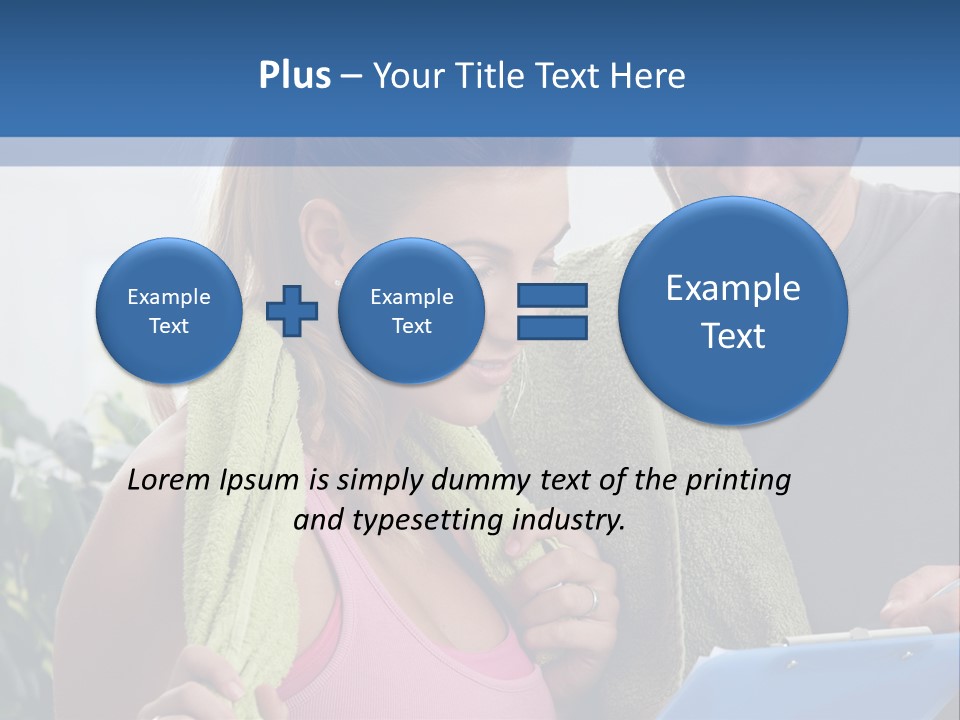 Male Fit White PowerPoint Template
