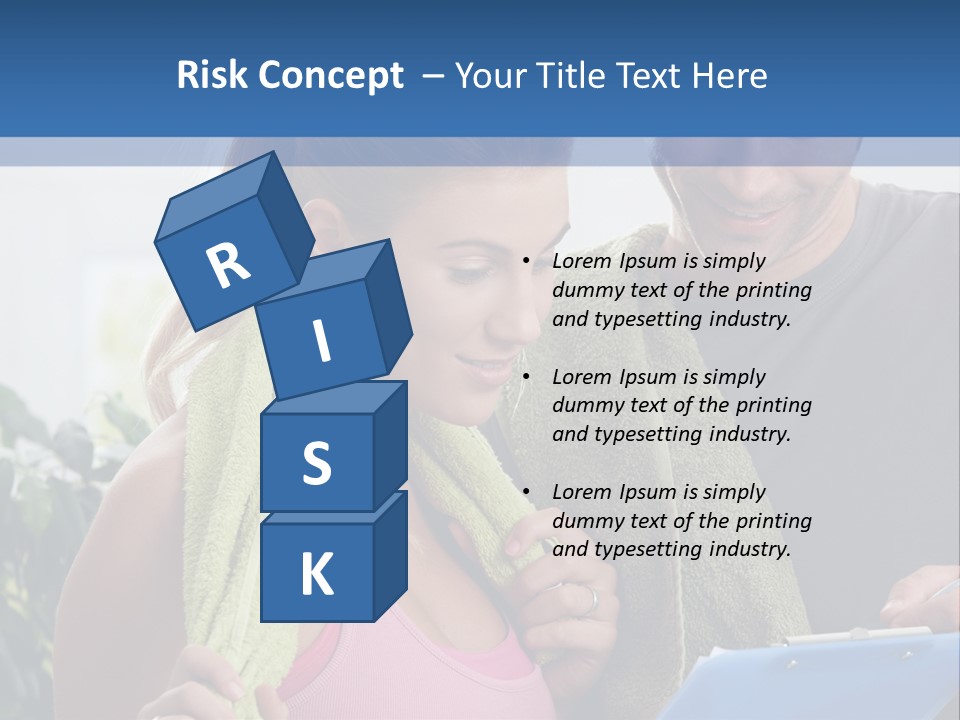 Male Fit White PowerPoint Template