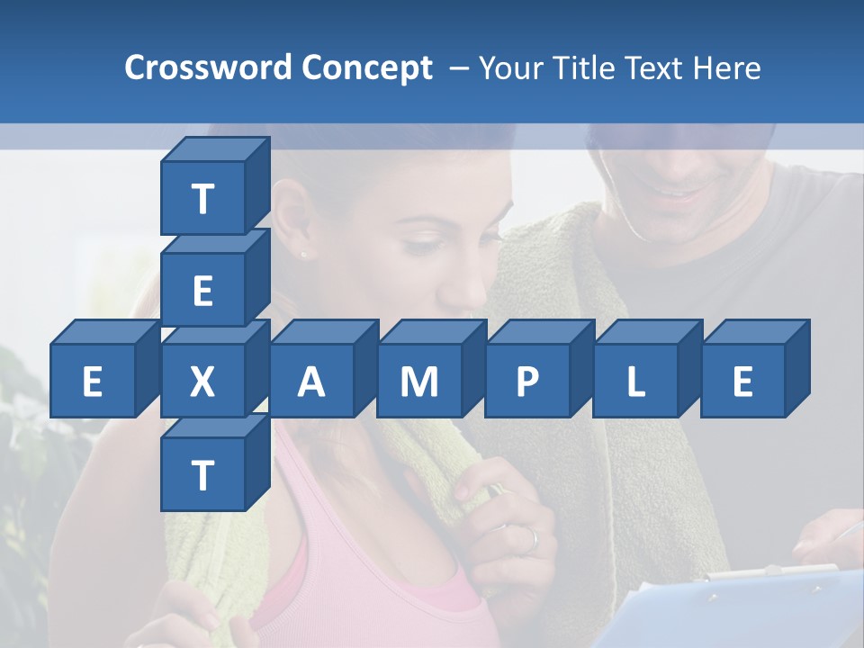 Male Fit White PowerPoint Template