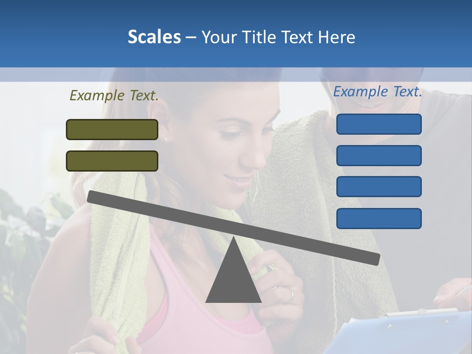Male Fit White PowerPoint Template