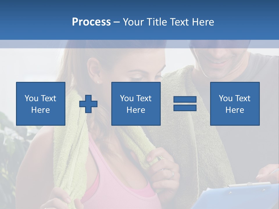 Male Fit White PowerPoint Template