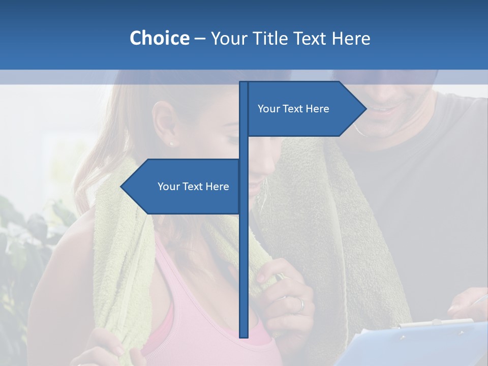 Male Fit White PowerPoint Template