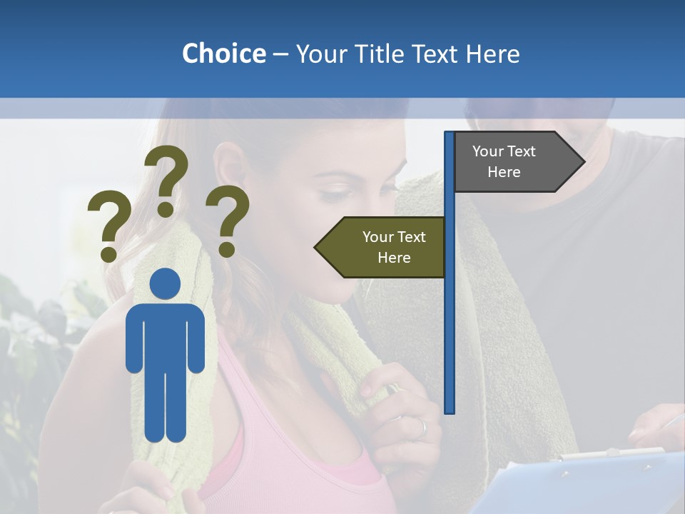 Male Fit White PowerPoint Template