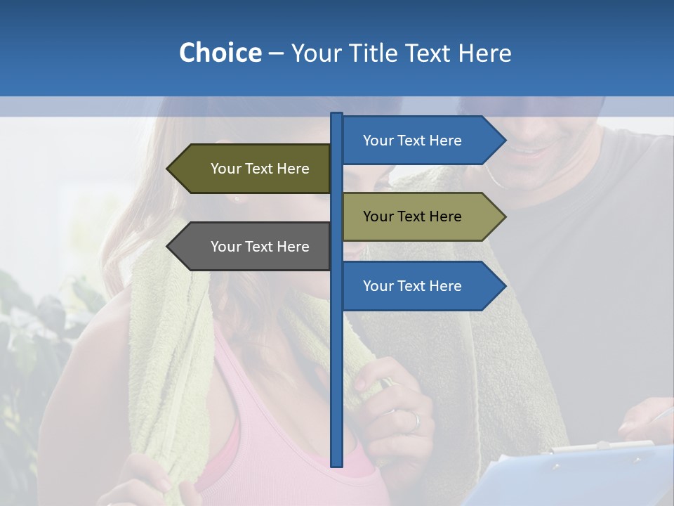 Male Fit White PowerPoint Template
