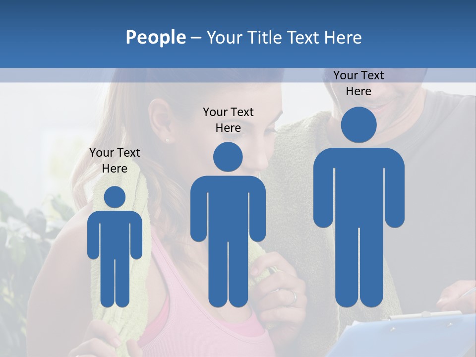 Male Fit White PowerPoint Template