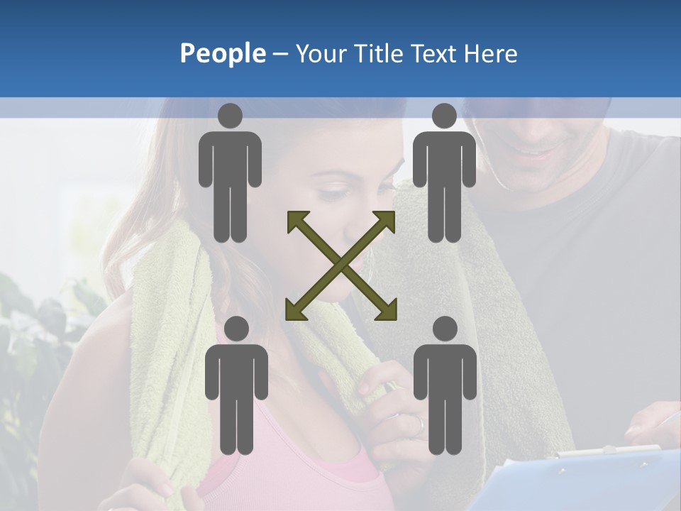 Male Fit White PowerPoint Template