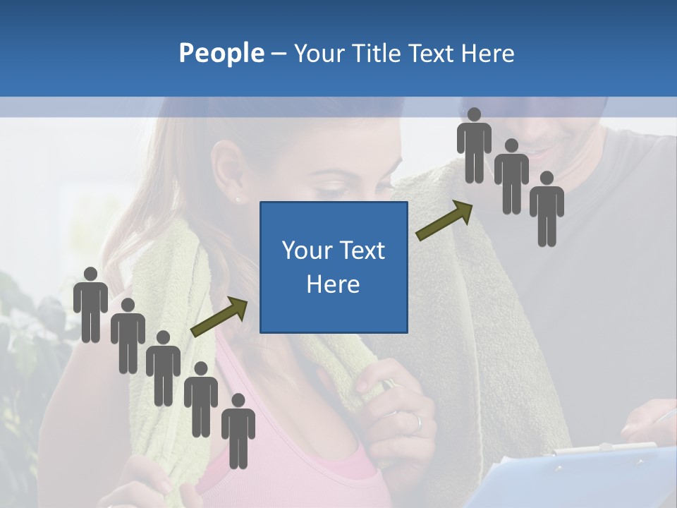 Male Fit White PowerPoint Template