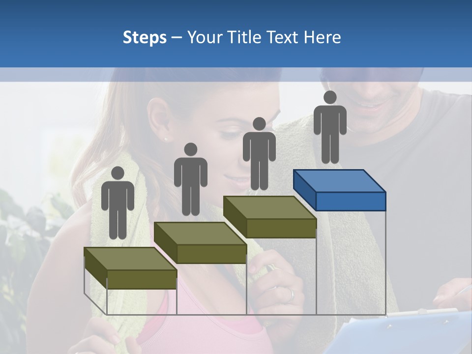 Male Fit White PowerPoint Template