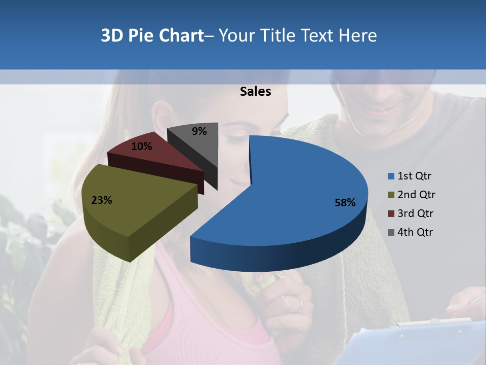 Male Fit White PowerPoint Template