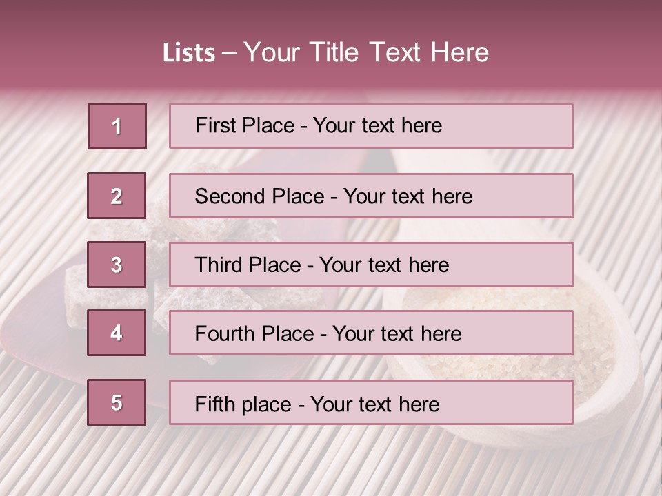 Nutritious Sugar Sugary PowerPoint Template