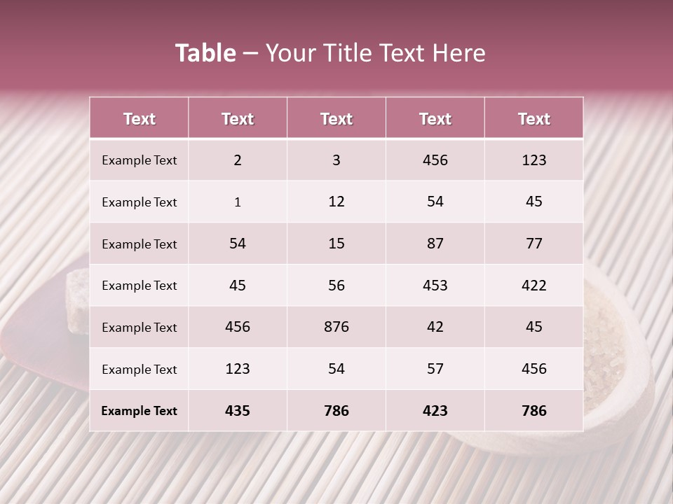 Nutritious Sugar Sugary PowerPoint Template