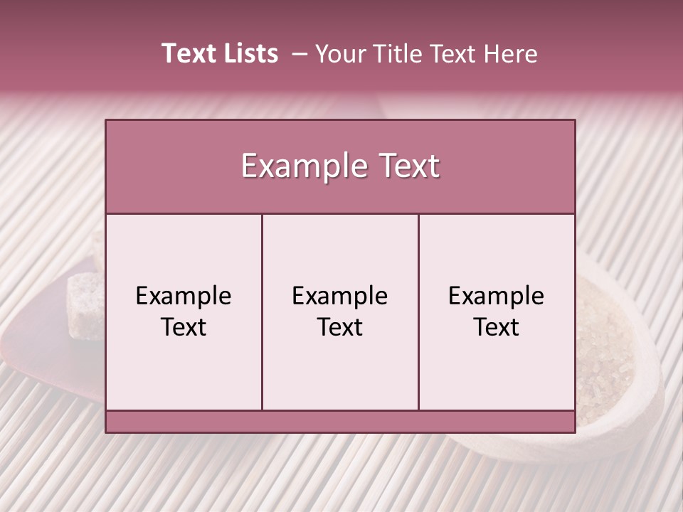 Nutritious Sugar Sugary PowerPoint Template