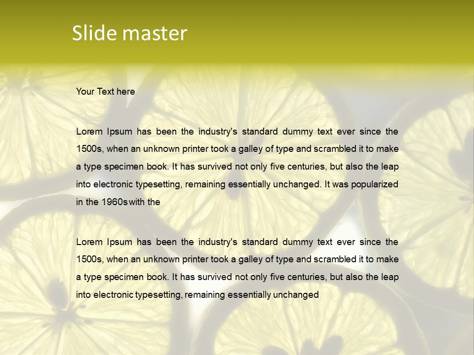 Ripe Tasty Wallpaper PowerPoint Template