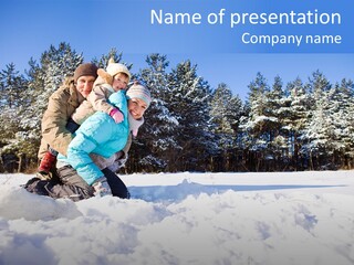 Wood Smile Play PowerPoint Template