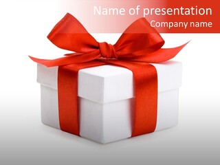 Wrapping Carnation Isolated PowerPoint Template