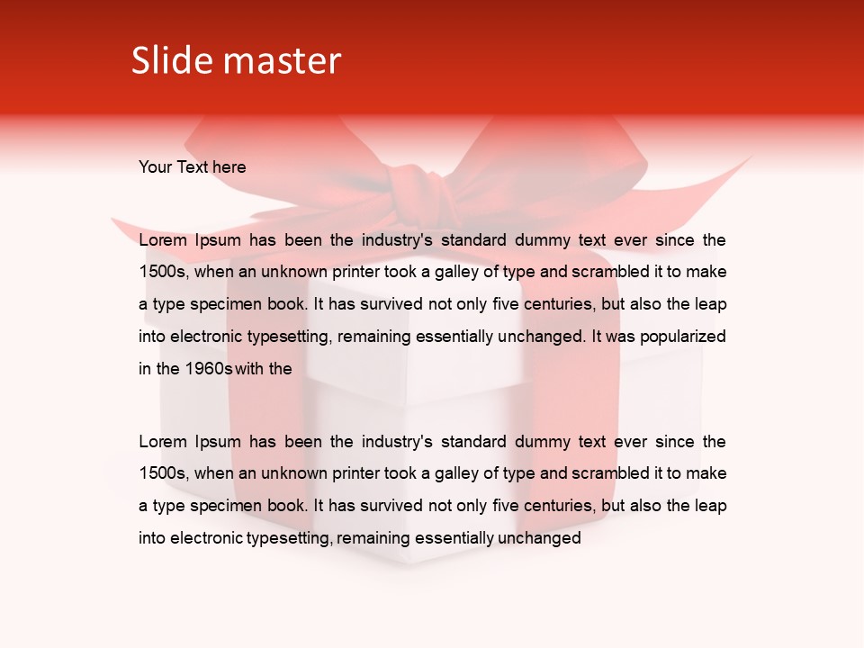 Wrapping Carnation Isolated PowerPoint Template