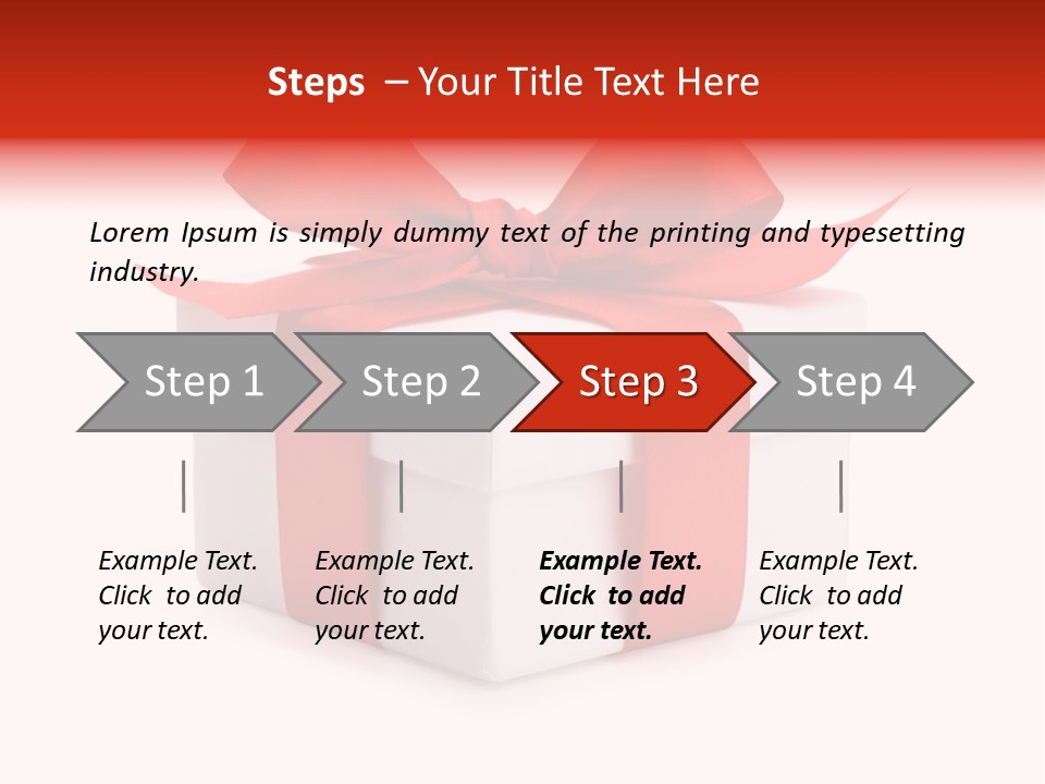 Wrapping Carnation Isolated PowerPoint Template