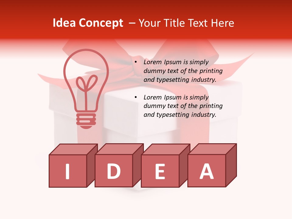 Wrapping Carnation Isolated PowerPoint Template