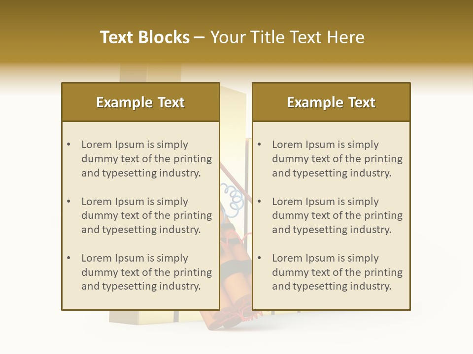Violence Investment Fuse PowerPoint Template