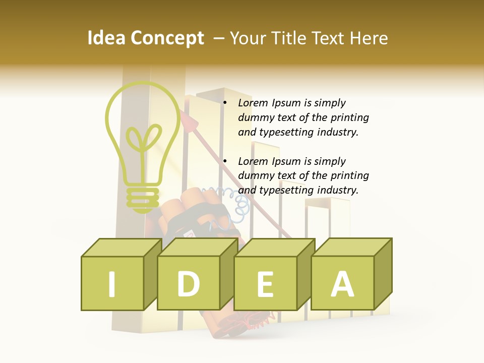 Violence Investment Fuse PowerPoint Template