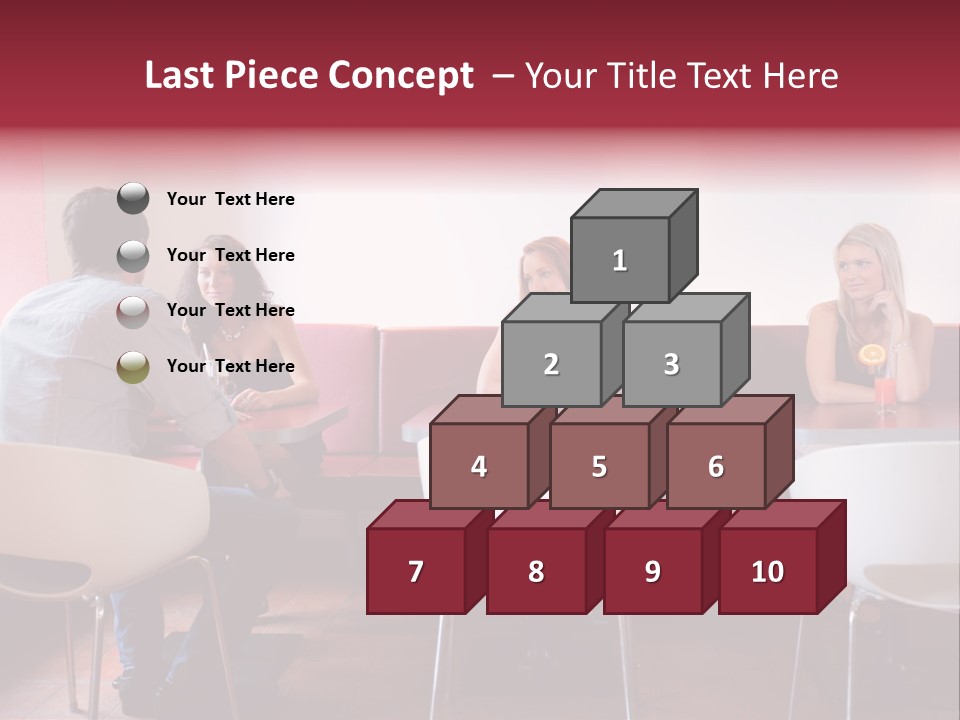 Loneliness Girl Apart PowerPoint Template