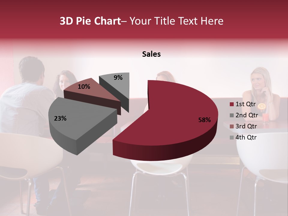 Loneliness Girl Apart PowerPoint Template