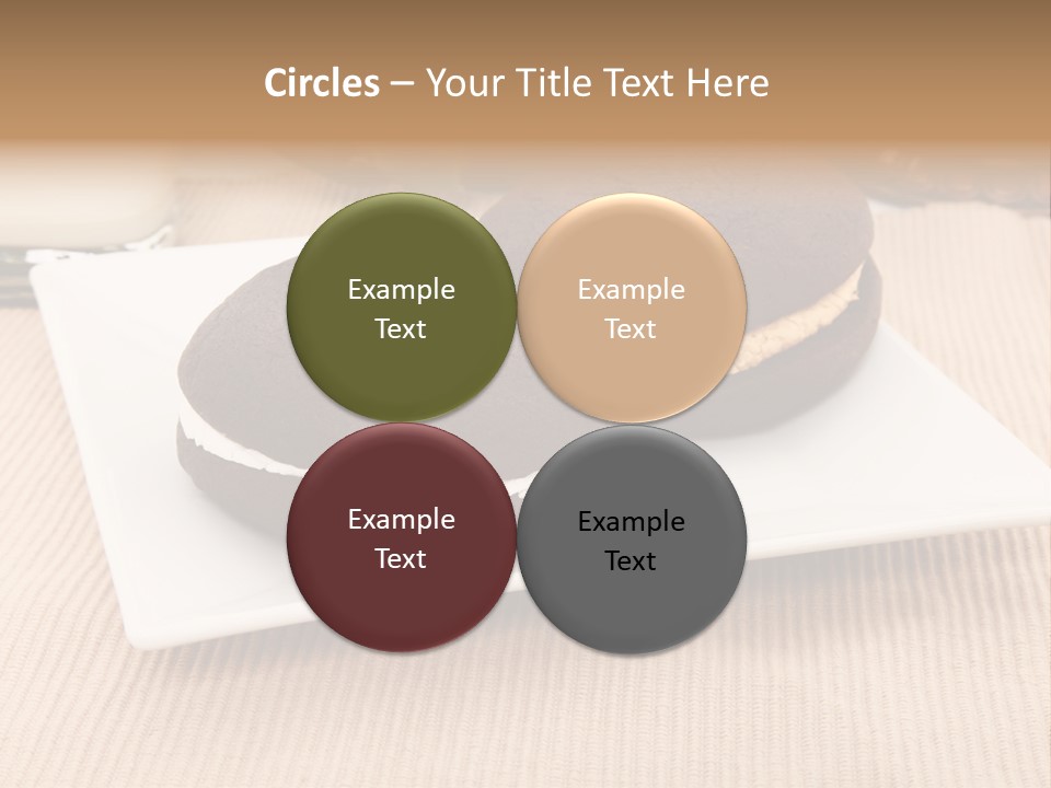 Glass Vanilla Sweets PowerPoint Template