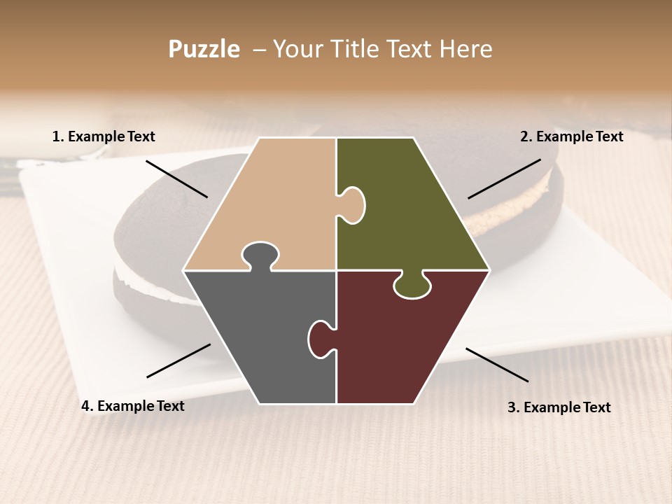 Glass Vanilla Sweets PowerPoint Template