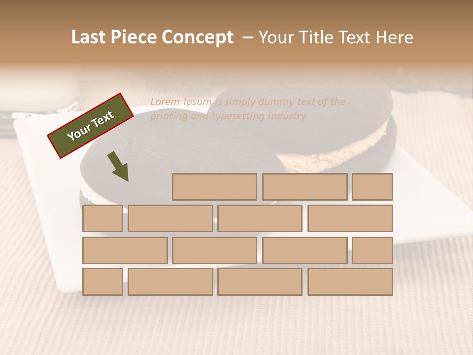 Glass Vanilla Sweets PowerPoint Template