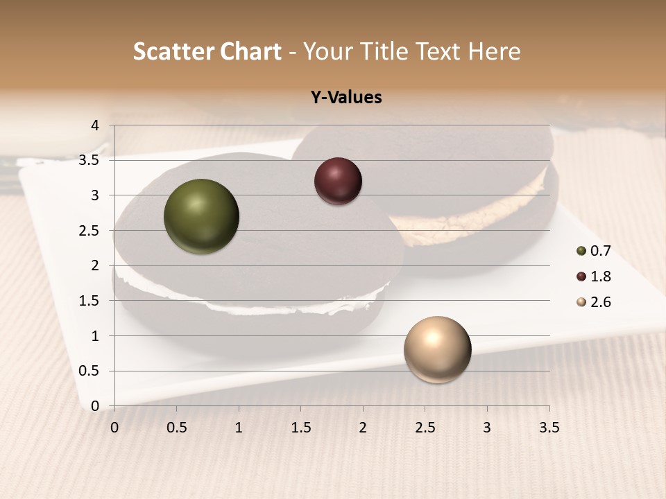 Glass Vanilla Sweets PowerPoint Template
