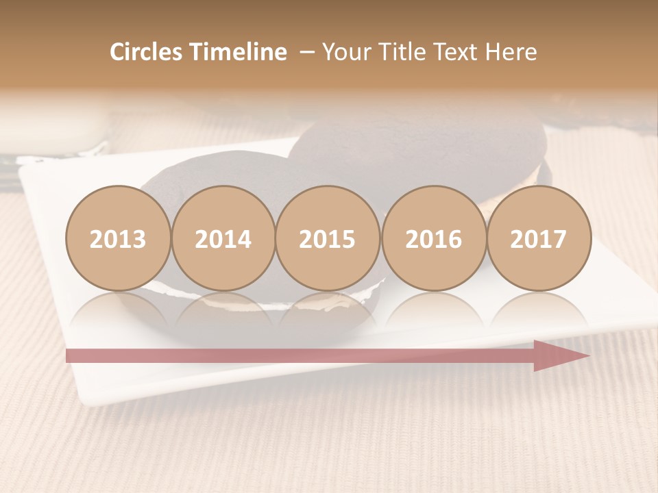 Glass Vanilla Sweets PowerPoint Template