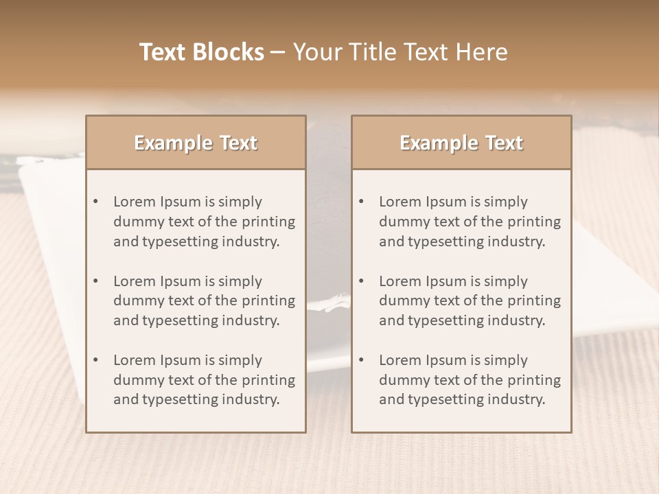 Glass Vanilla Sweets PowerPoint Template