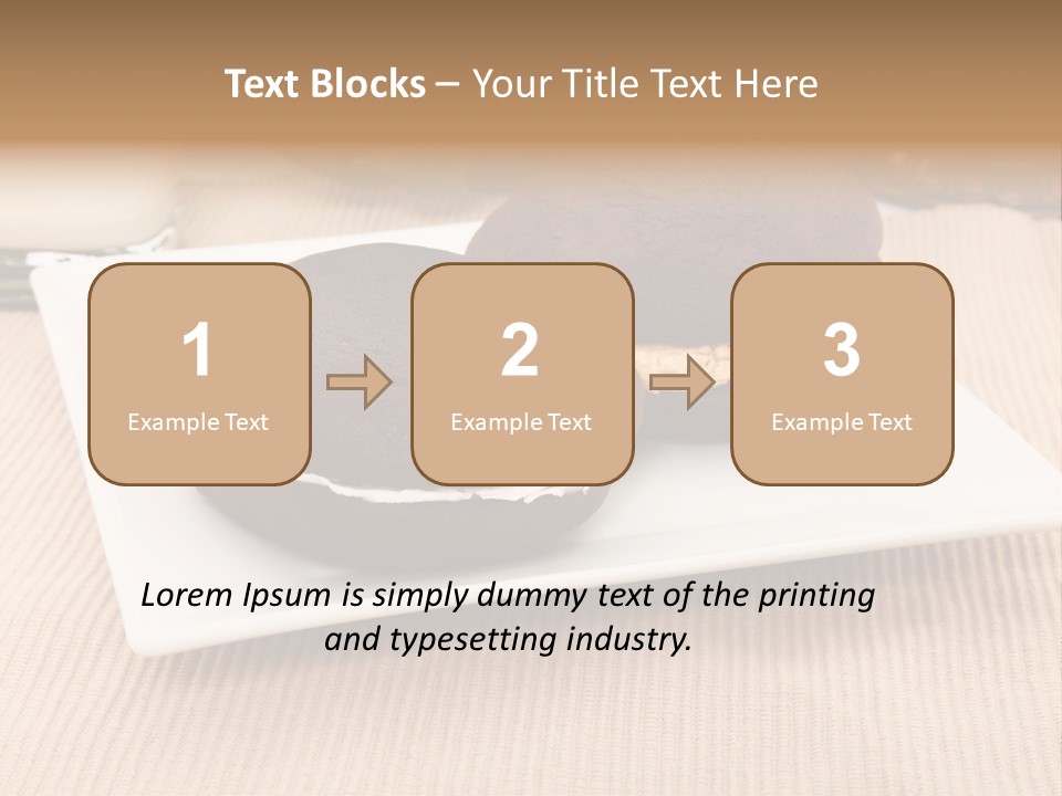 Glass Vanilla Sweets PowerPoint Template