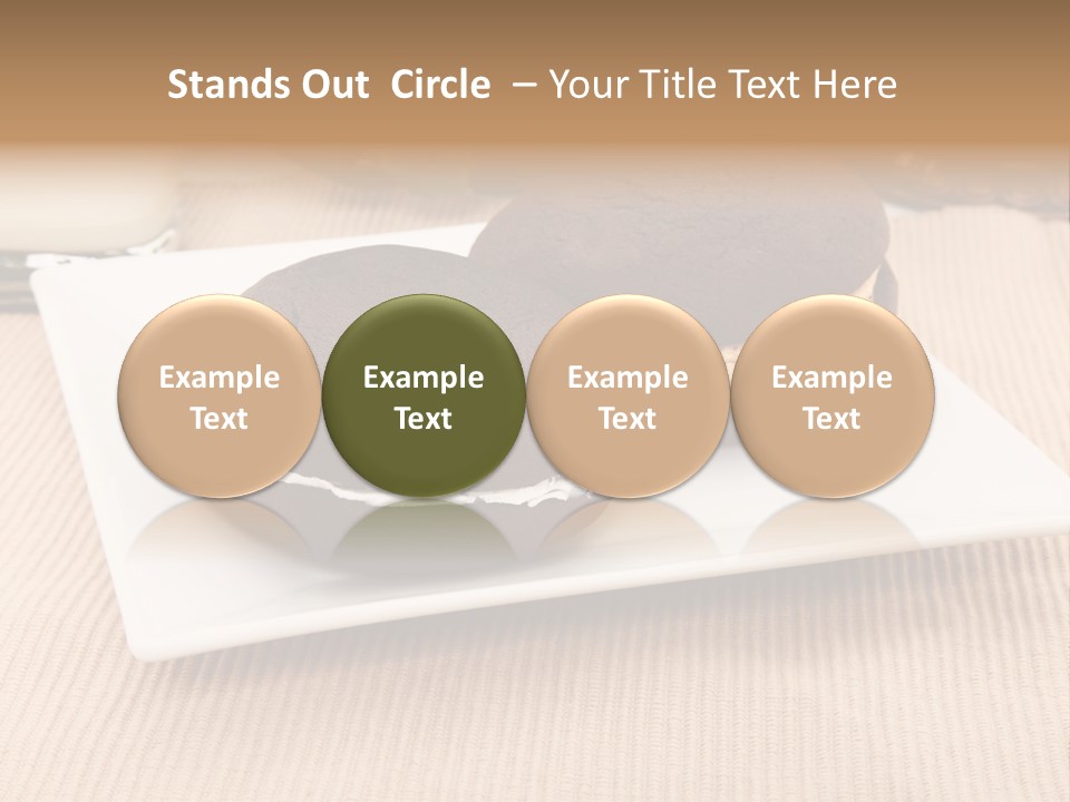 Glass Vanilla Sweets PowerPoint Template