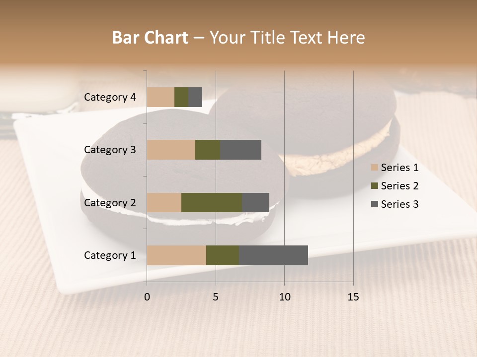 Glass Vanilla Sweets PowerPoint Template