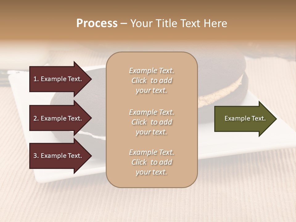 Glass Vanilla Sweets PowerPoint Template