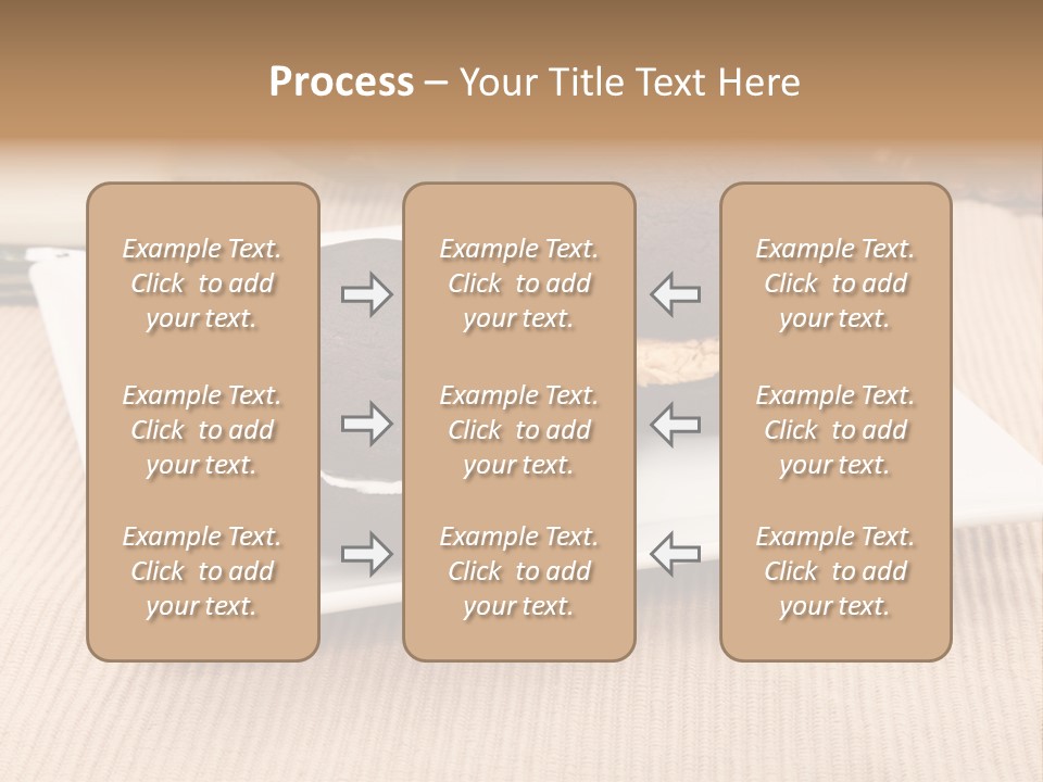 Glass Vanilla Sweets PowerPoint Template