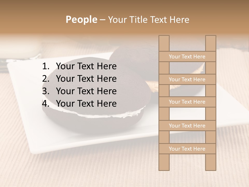 Glass Vanilla Sweets PowerPoint Template