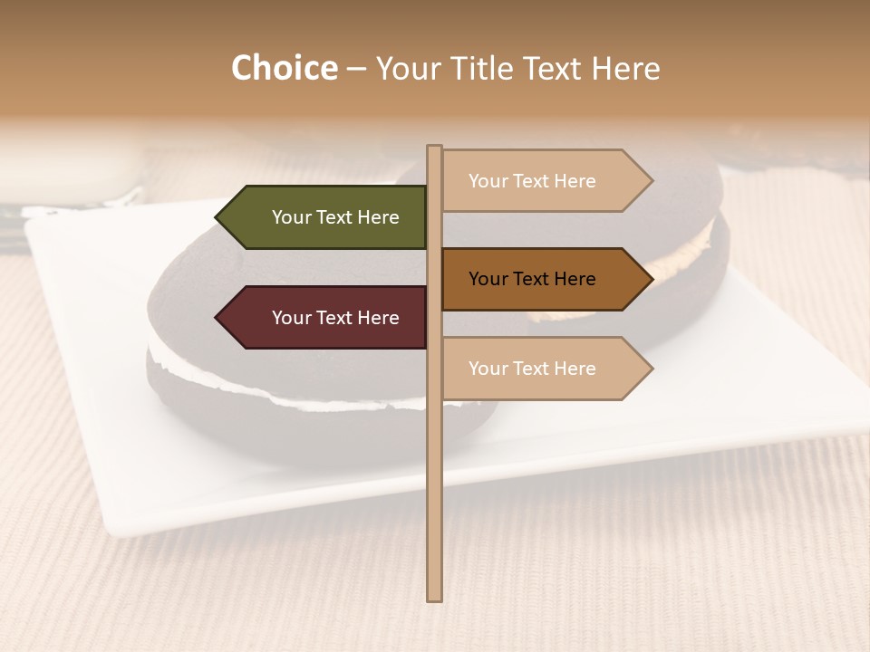 Glass Vanilla Sweets PowerPoint Template