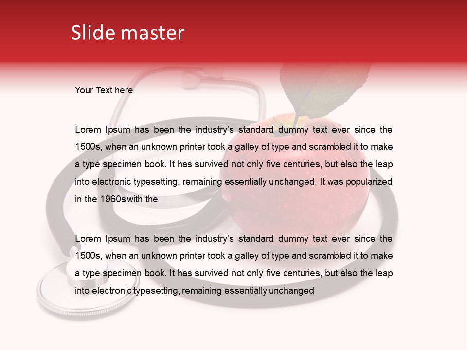 Isolated Cardiology Hear PowerPoint Template