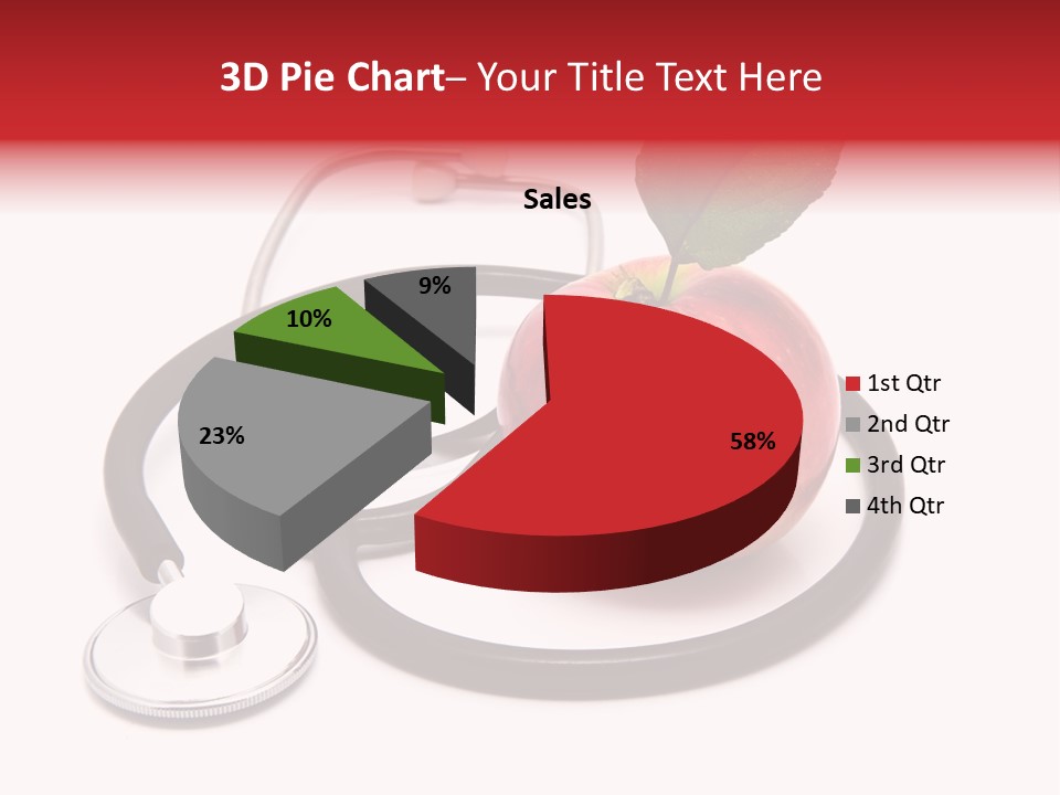 Isolated Cardiology Hear PowerPoint Template