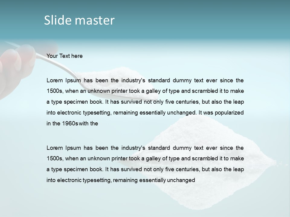 White Cooking Heap PowerPoint Template