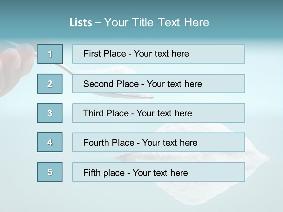 White Cooking Heap PowerPoint Template